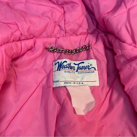 Vintage 90s Weather Tamer Girls Jacket‎ Purple Pink Hearts USA Sz 4T 5T - Picture 6 of 6
